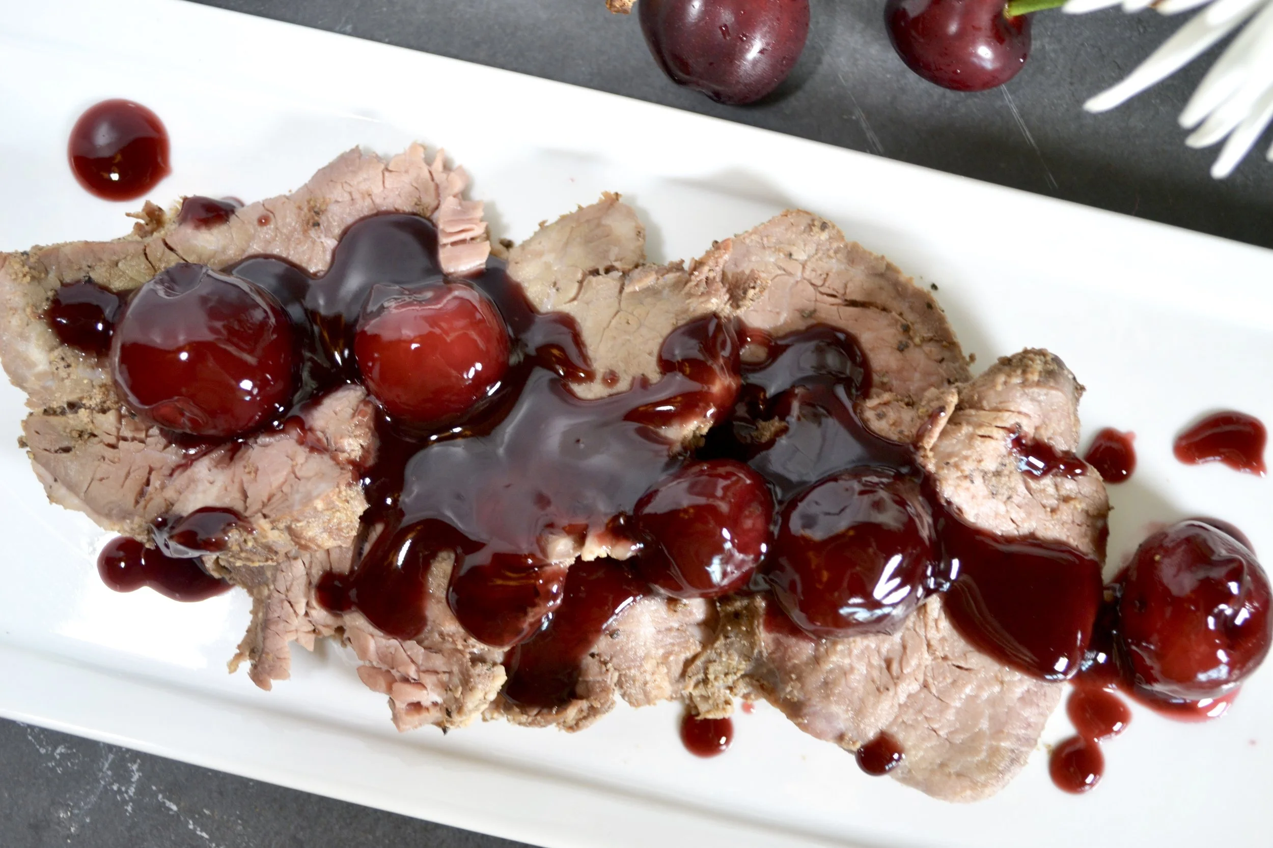 Cherry Merlot Sauce for Red Meat