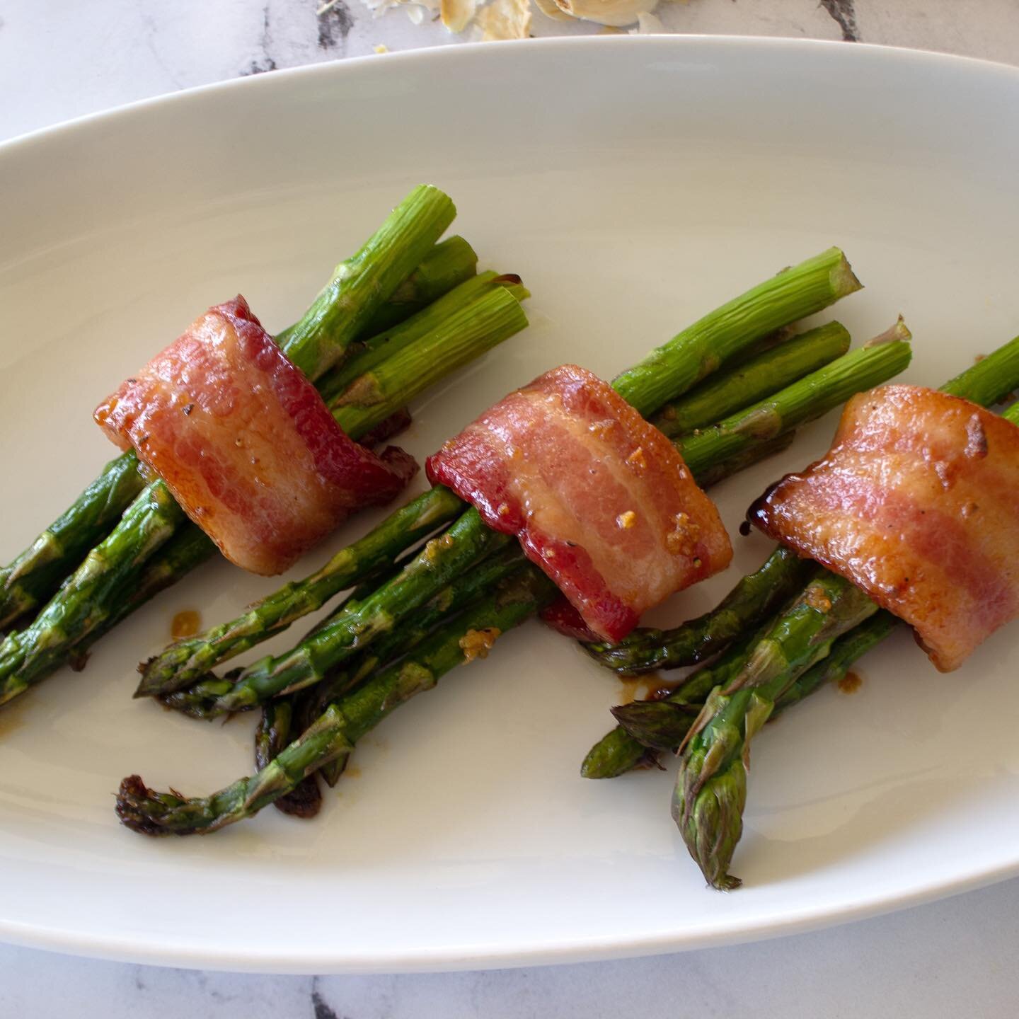 Bacon wrapped asparagus bundles &bull; this recipe is in the most recent @herlifemagazine issue!

Ingredients:

2 pounds fresh asparagus, ends trimmed

12 slices bacon

1/2 cup light brown sugar

1/2 cup (1 stick) butter

1 tablespoon soy sauce

1 cl