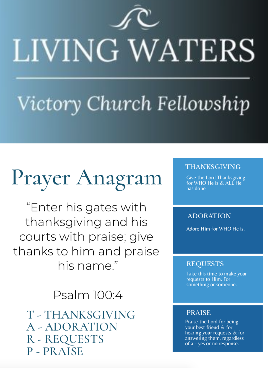 War Room Prayer Anagram (PDF)