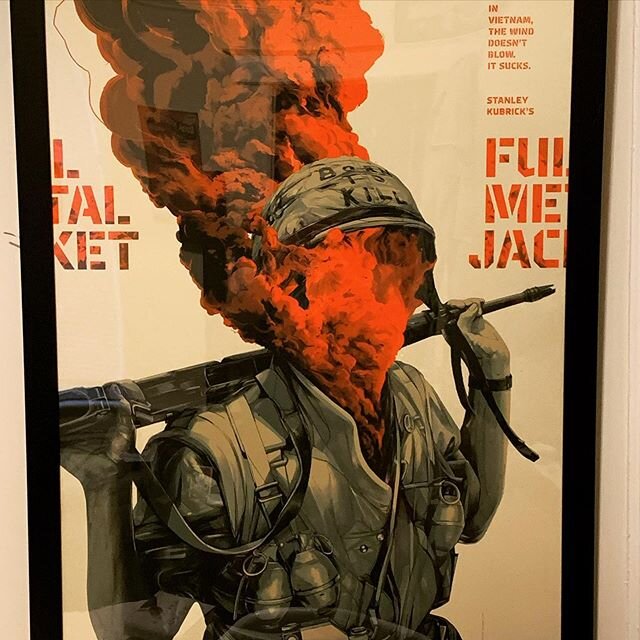 #fullmetaljacket is one of my favorite movies of all time so when I saw this poster I had to get one. Worth every penny.