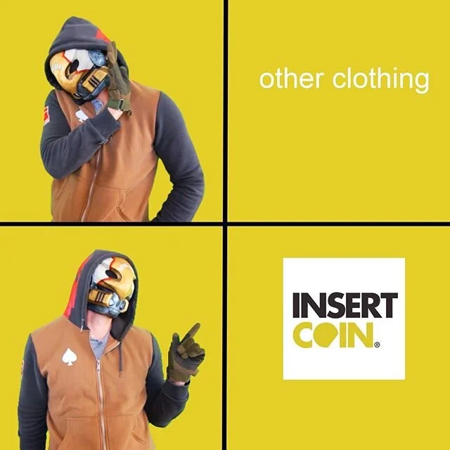 My entry in the #insertcoin clothing photo contest is live! Follow the link in my bio and drop a like on my photo to vote! #destiny #destiny2 #destiny2memes #gamer #gaming #xbox #ps4