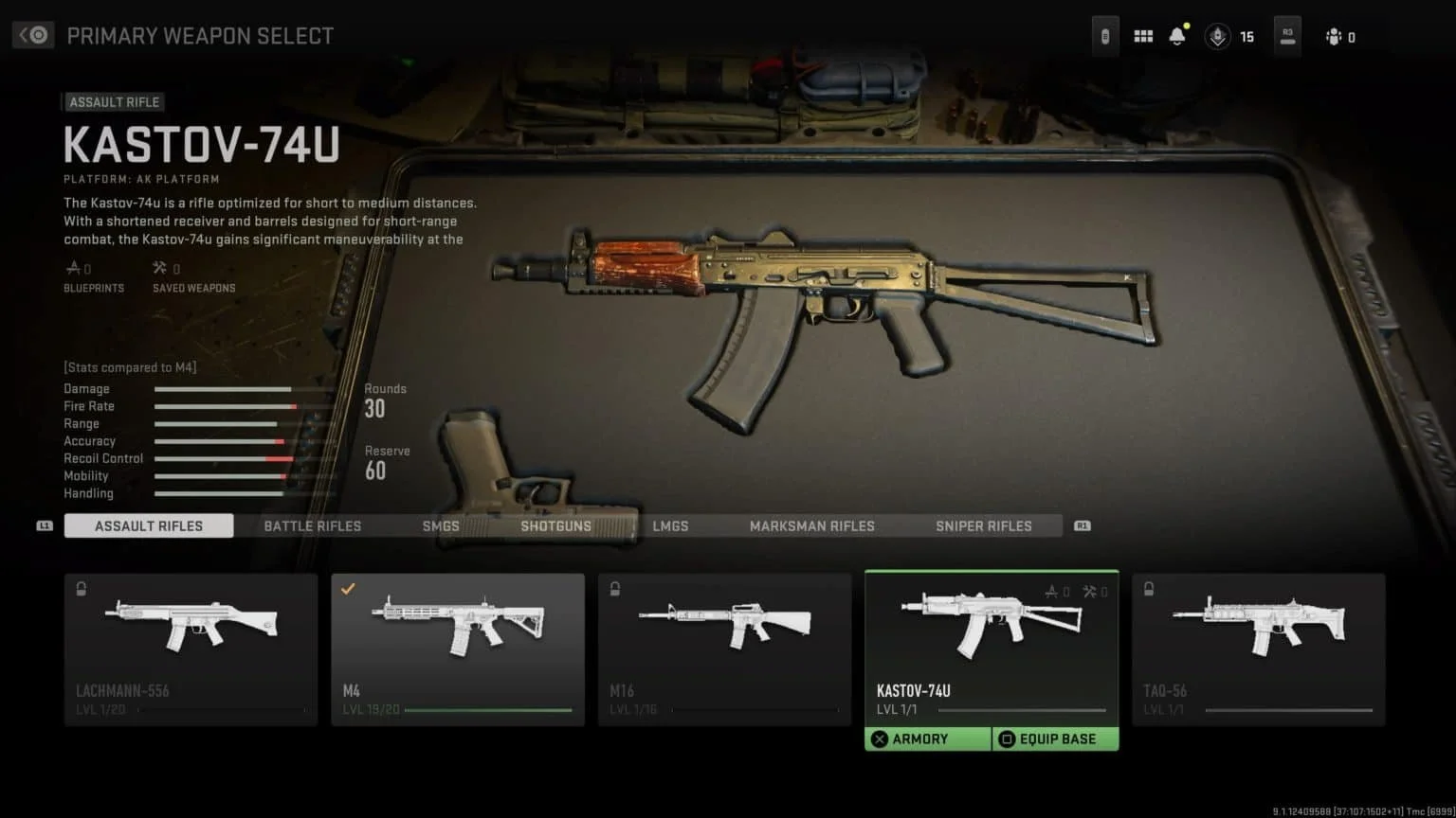 Modern Warfare 2 Best Kastov-74 Build