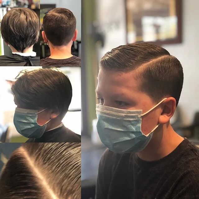 We should all be this confident and sure of what we want... &ldquo;long top Sidepart, right taper on the sides, not down to bare skin, and a hard part with a straight razor.&rdquo;
.
Thank you for checking out this post... your support is appreciated