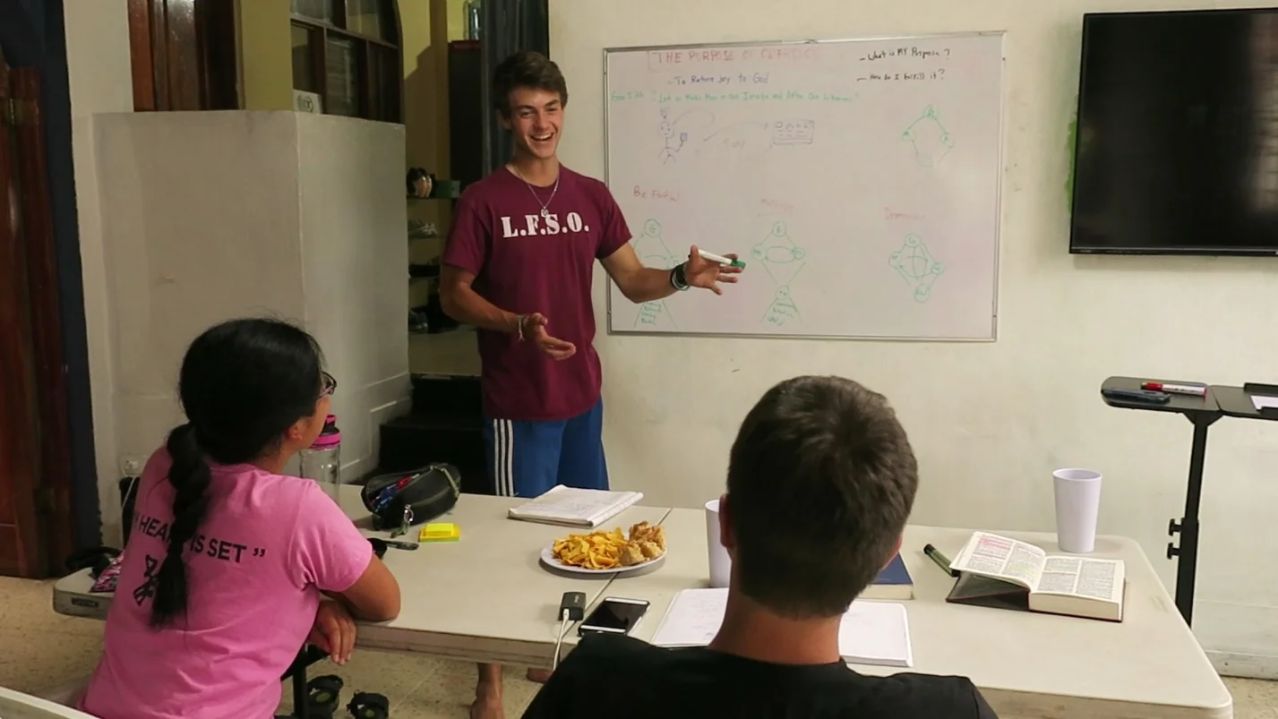 Gabriel Marchitelli giving a Lecture on The Purpose of Creation