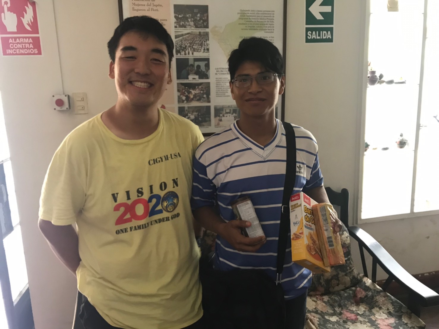 Sotetsu Honda with his Guest, Miguel