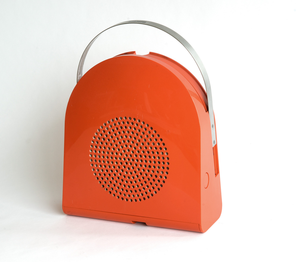 Bellini's Minerva GA 45 Pop Automatic Record Player design, 1968, MoMA Collection