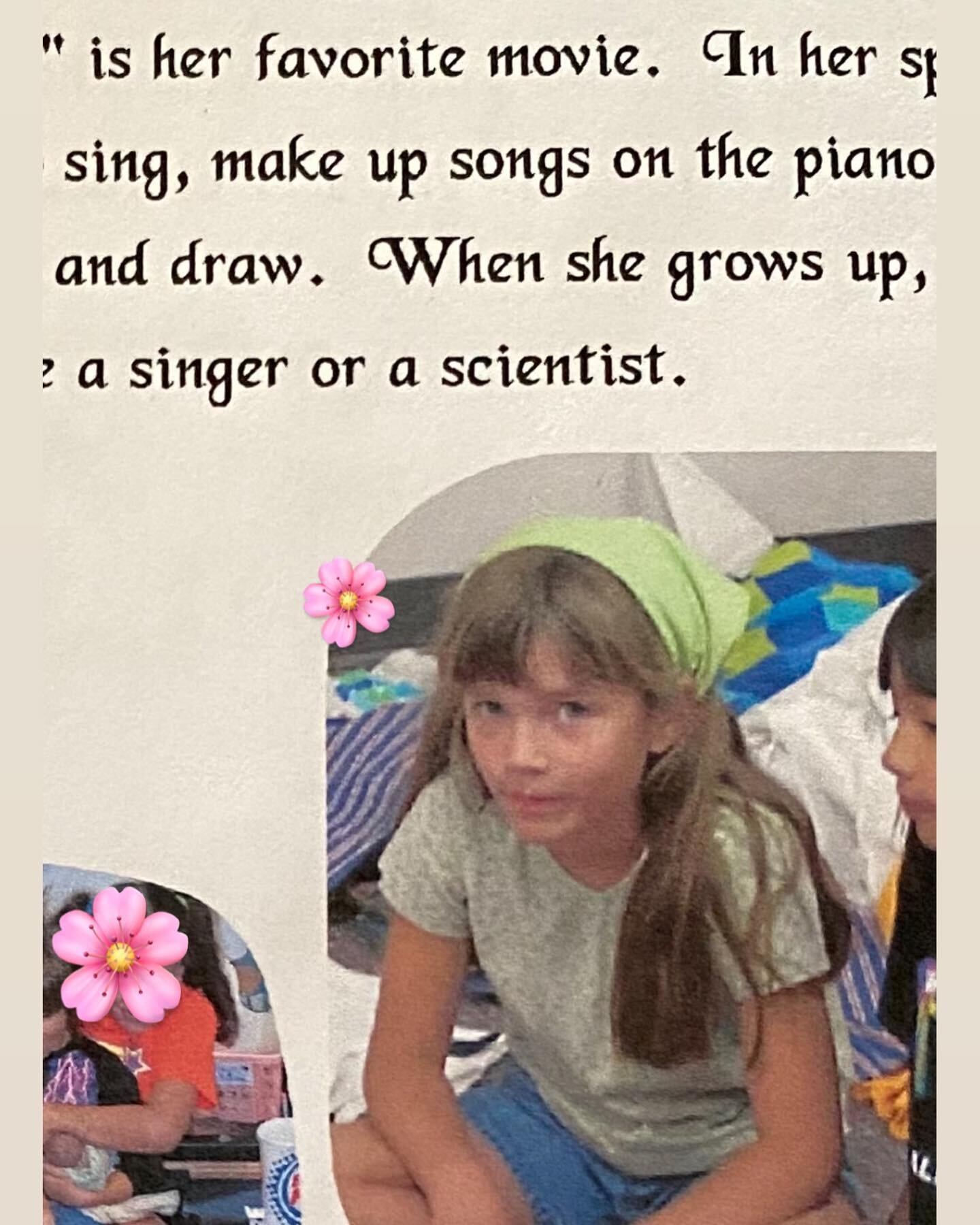 She is still making up songs on the piano and wearing triangular hair accessories!

And while little me might be sad I&rsquo;m no scientist she would definitely be proud my hydroponic garden ✨