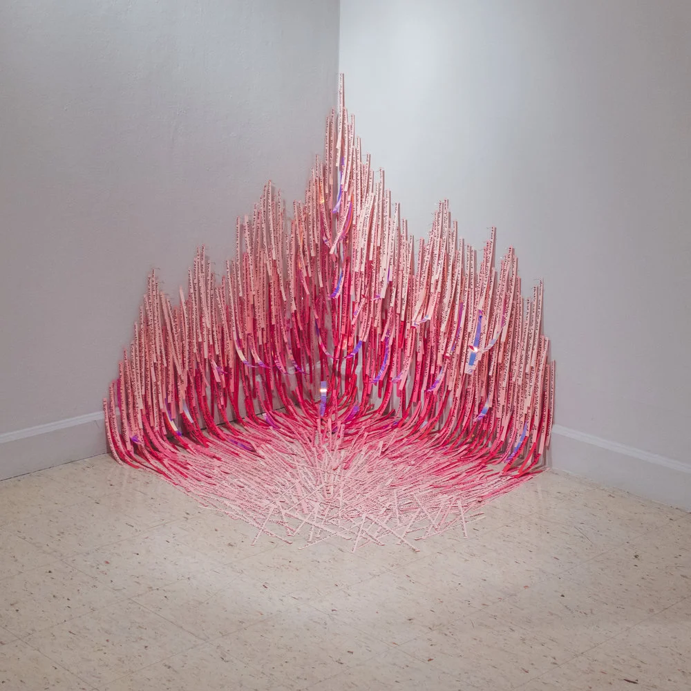 A Dressing (Old Wounds), Arterial , digital print and vinyl. Image courtesy of the artist.