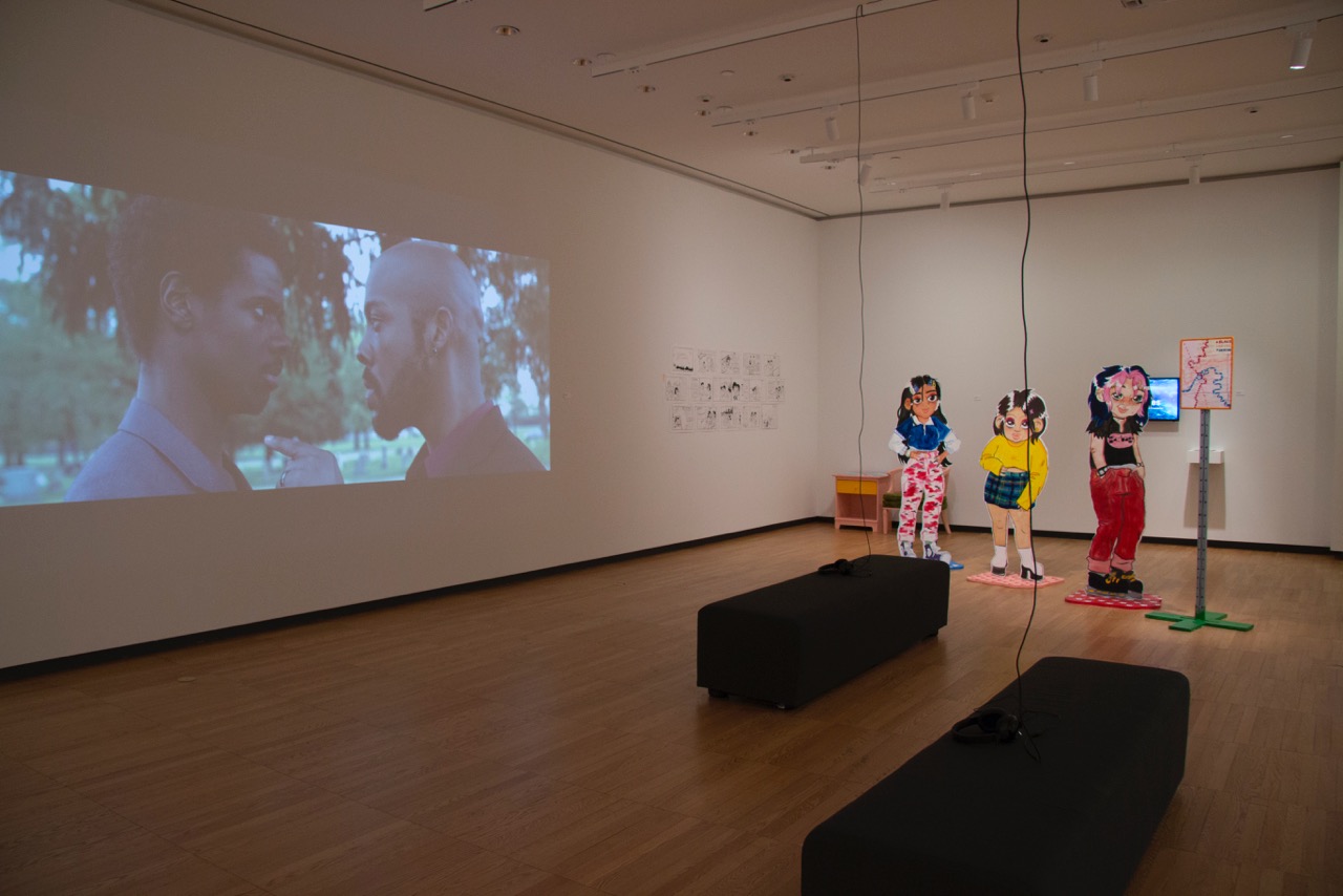 Left: Keagen Dailey, Greene , 2018. Right: Elizabeth Pettet, Big Girls , 2018.