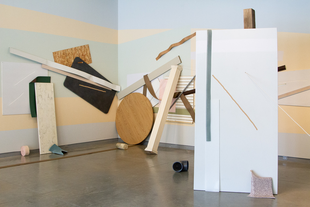 Standing Arrangement (Installation View), 2019. Image courtesy of University Galleries of Illinois State University.