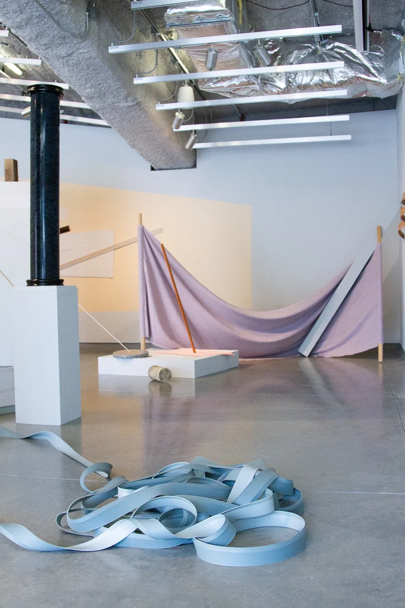 Standing Arrangement (Installation View), 2019. Image courtesy of University Galleries of Illinois State University.