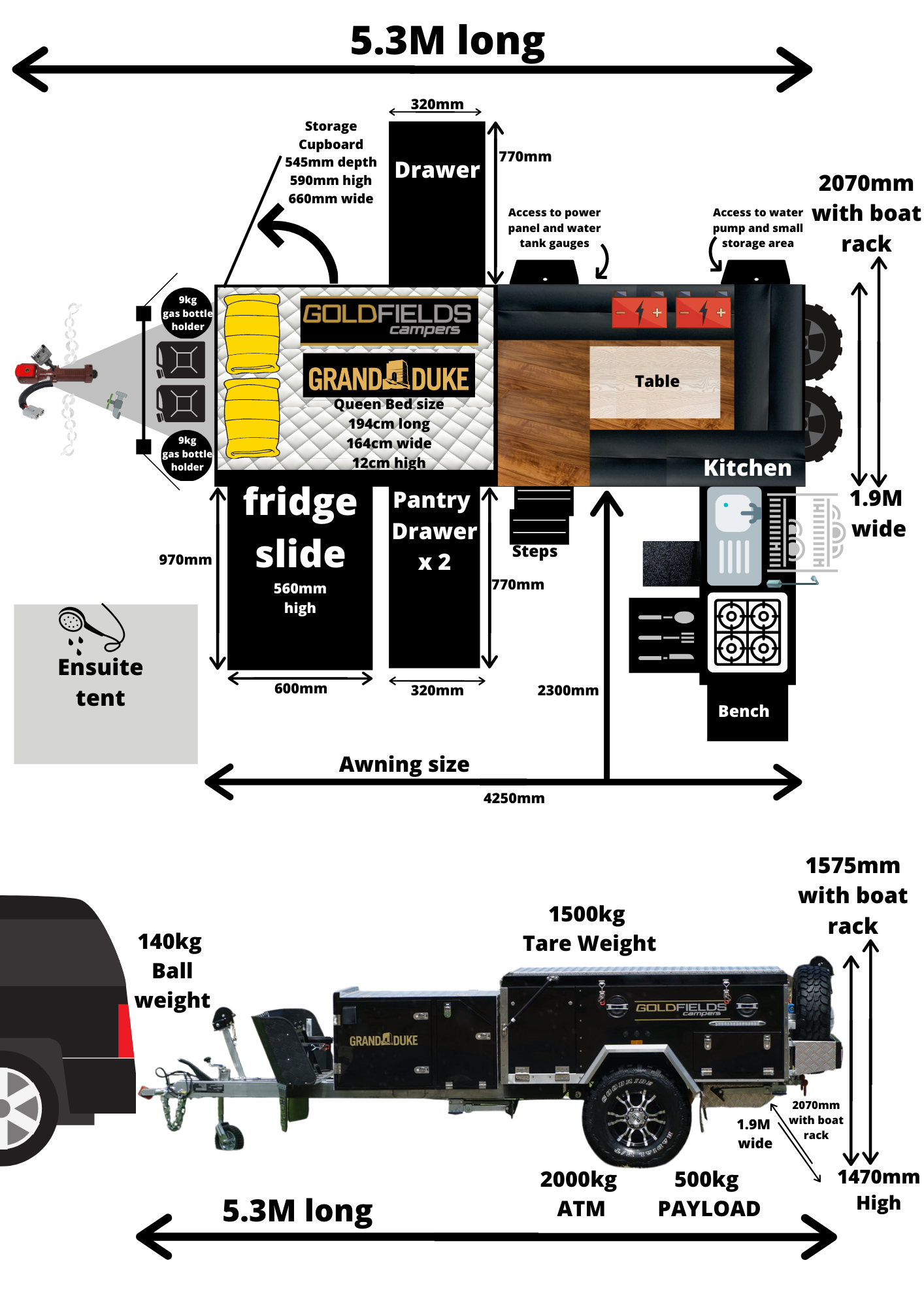 Grand Duke Camper Trailer — Goldfields Campers