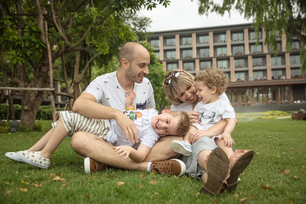 Family Photo Session at Hua Hin Marriot Resort and Spa