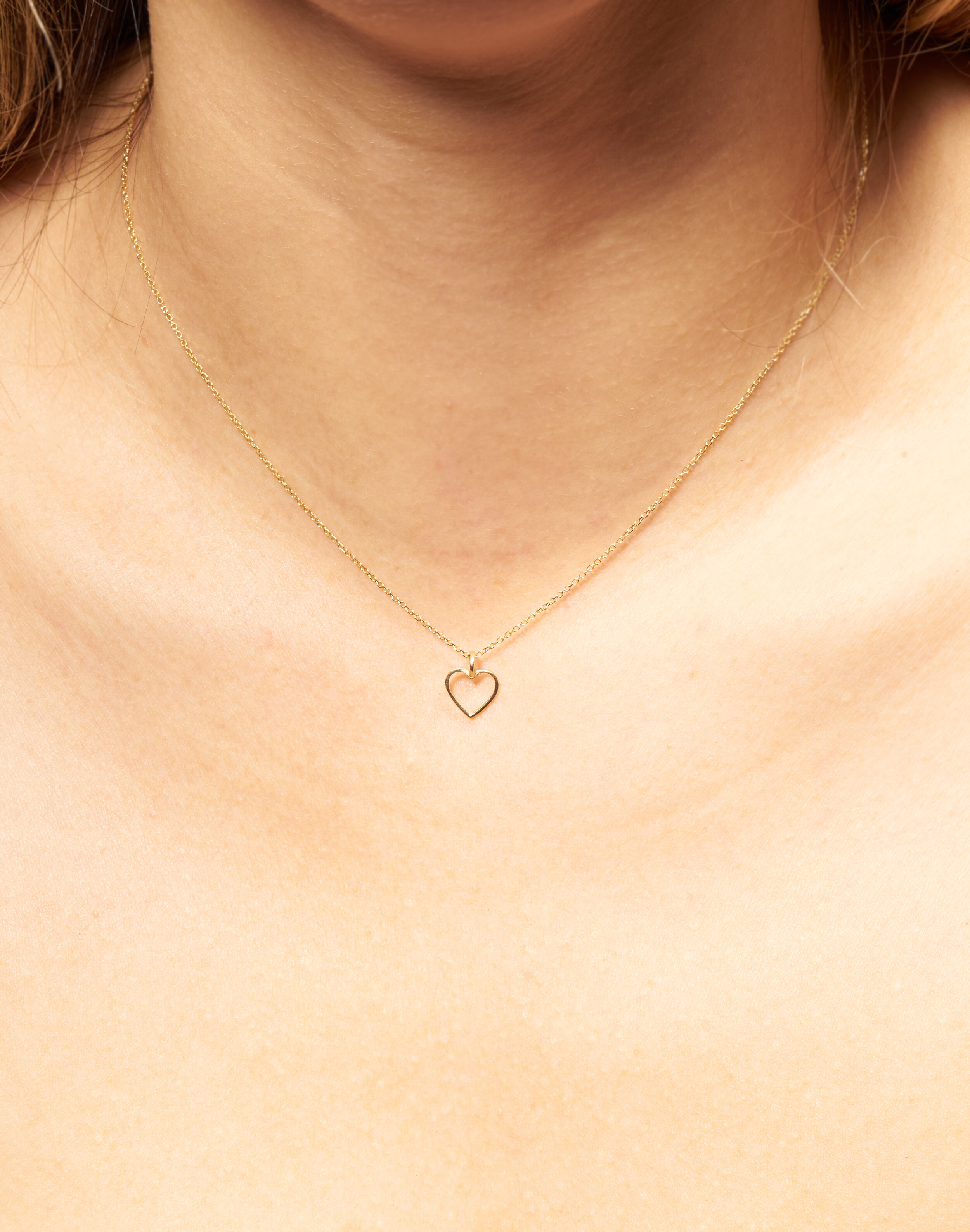 14K Gold Heart Charm Necklace – Todayful Jewelry