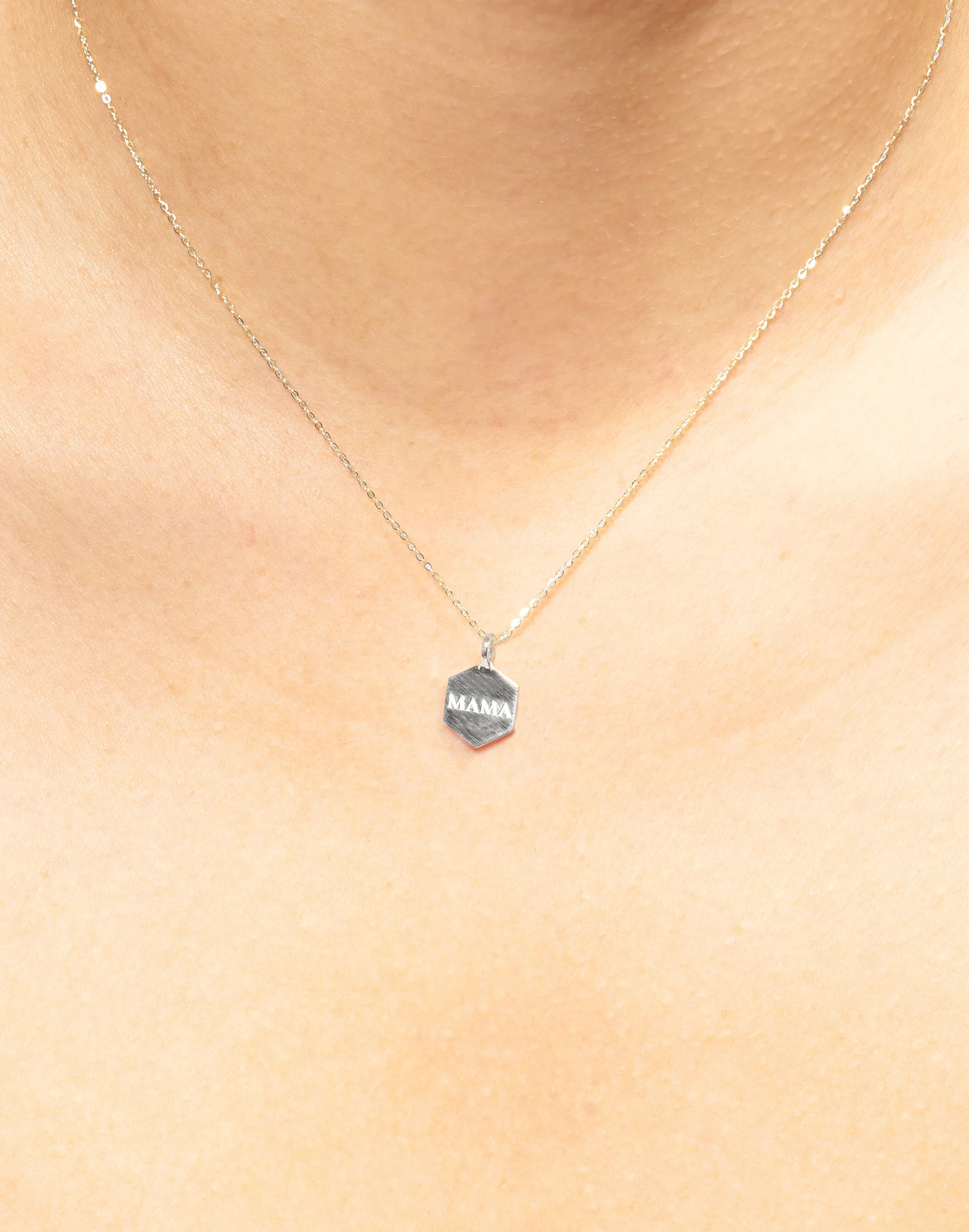 Mama Necklace in Sterling Silver 