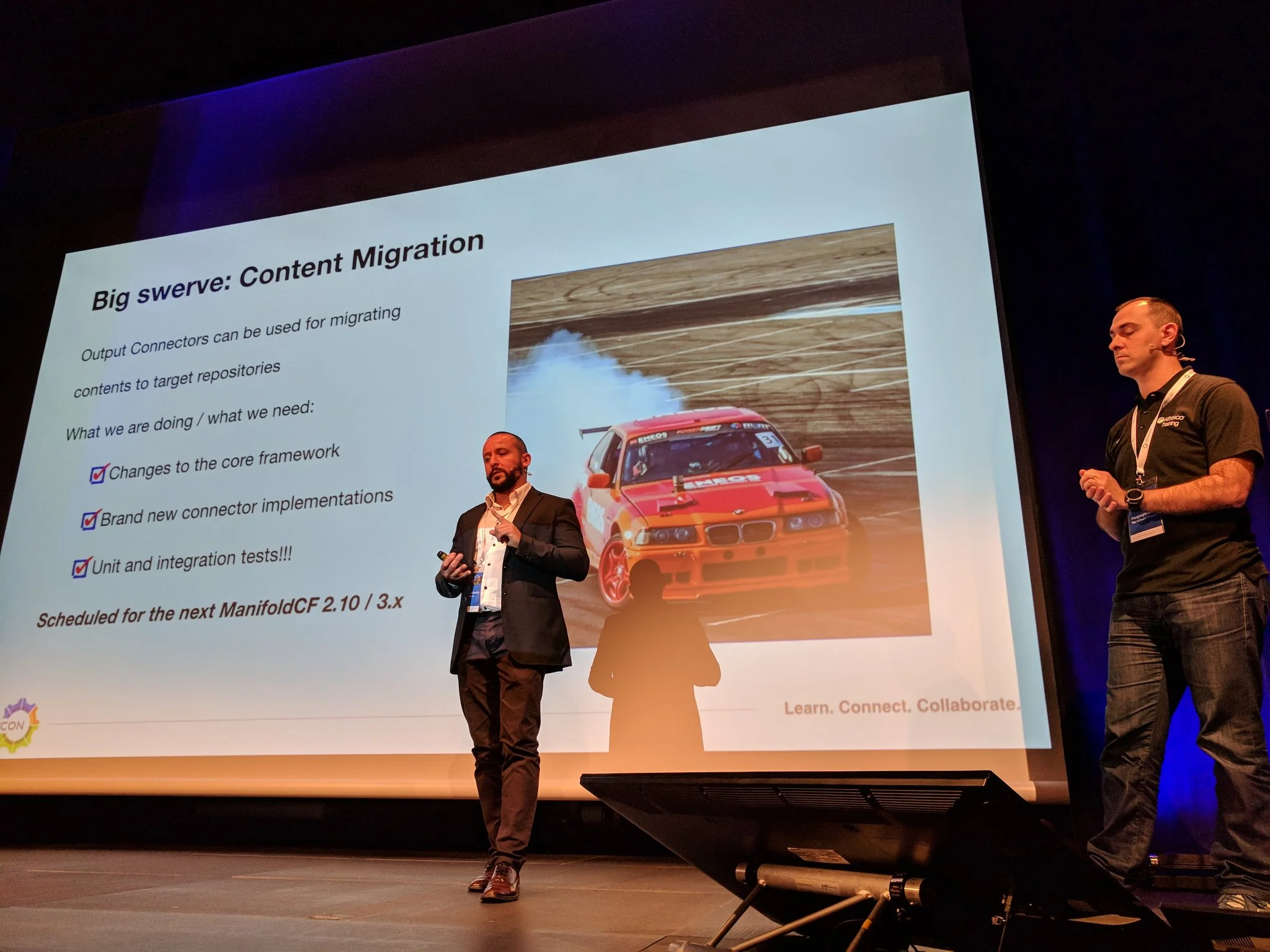 Luis introducing the new swerve in Apache ManifoldCF: Content Migration