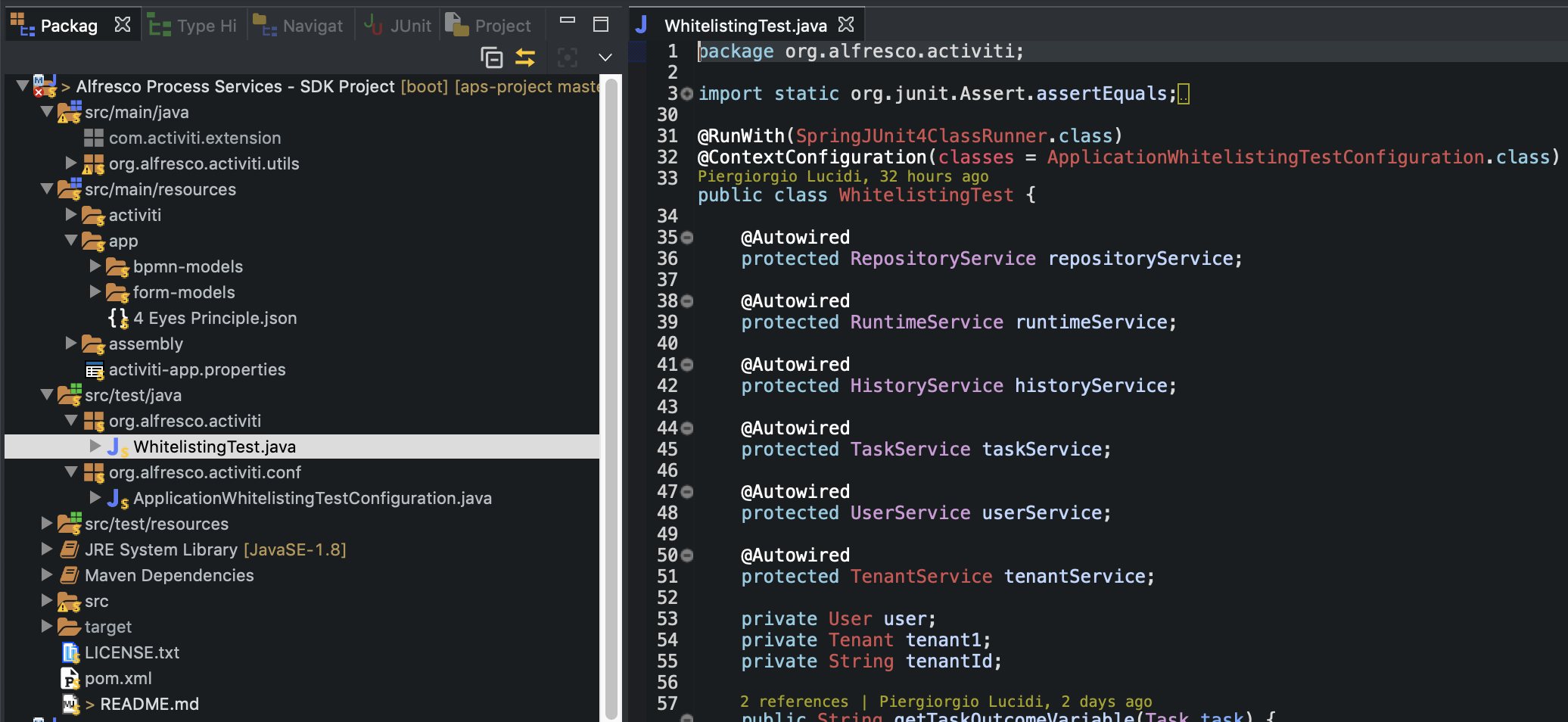 Maven module SDK for Alfresco Process Services