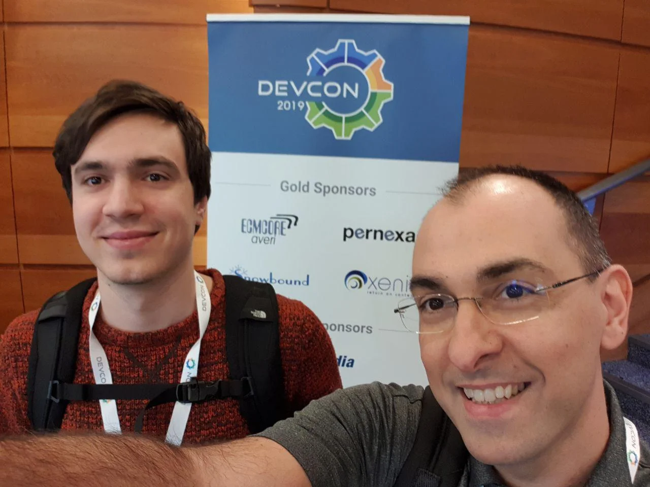 My colleague Giuseppe Graziano and me. For Giuseppe this was his first Alfresco DevCon, congratulations mate ;)