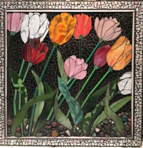 Dutch Bloom, Mosaic, 20Hx20W, $795