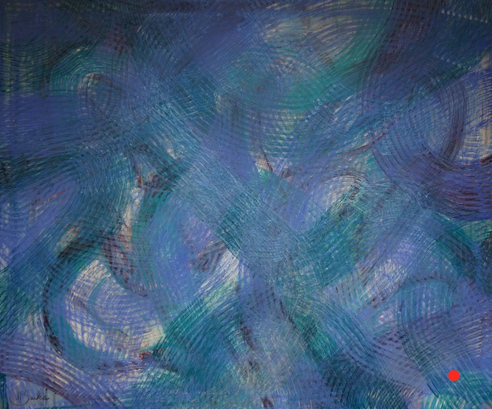 Swirl, Acrylic, 24HX24W, SOLD