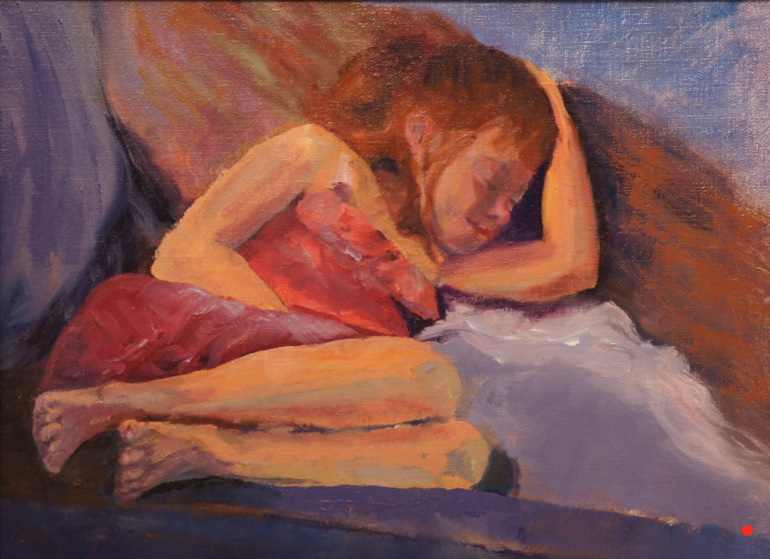 Napping Nicole, Oil, 9Hx12W, SOLD