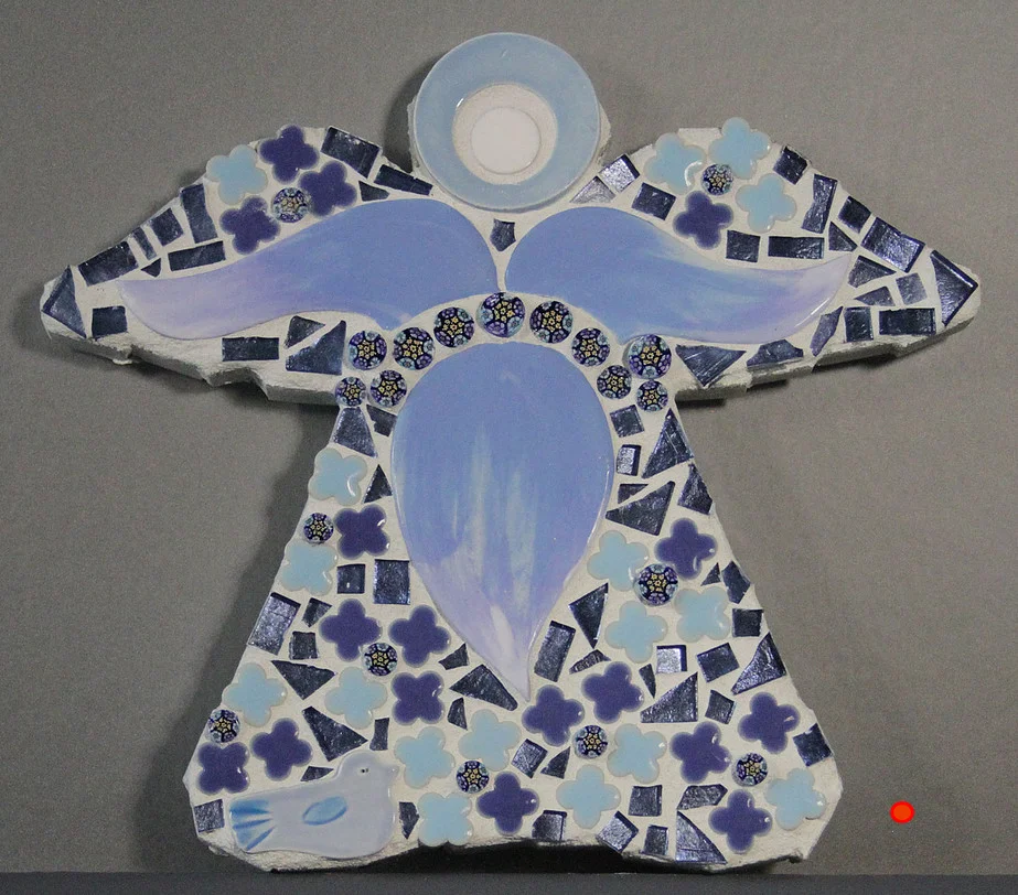 Angel Blue, Mosaic, 8Hx6W, SOLD