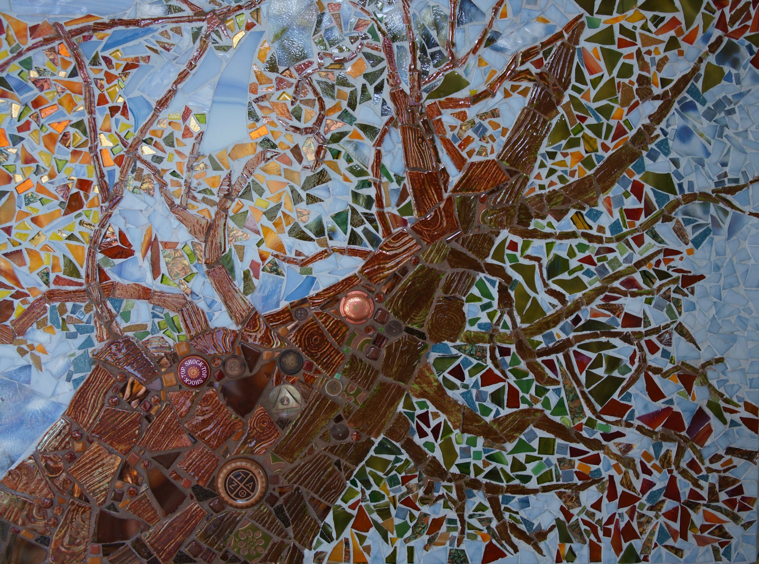 Old Growth at Ghost Ranch, Mosaic, 18.5 H x 24.75 W, $795