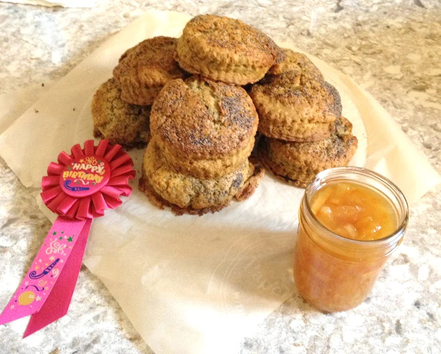 Authentic Irish Sconces w/Homemade Apricot, Ginger Chutney
