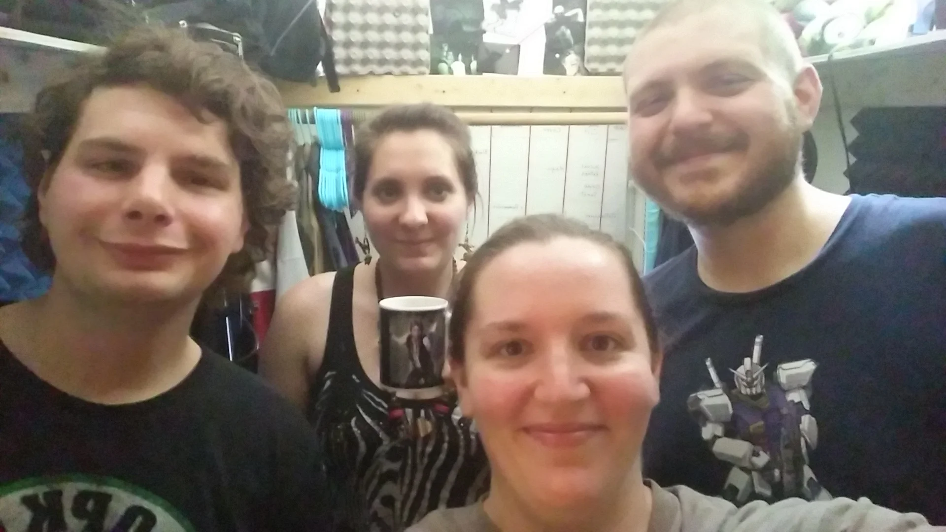 This picture was taken some time around when we would have recorded this episode in July/August. It was hot and we all looked pretty gross afterwards.