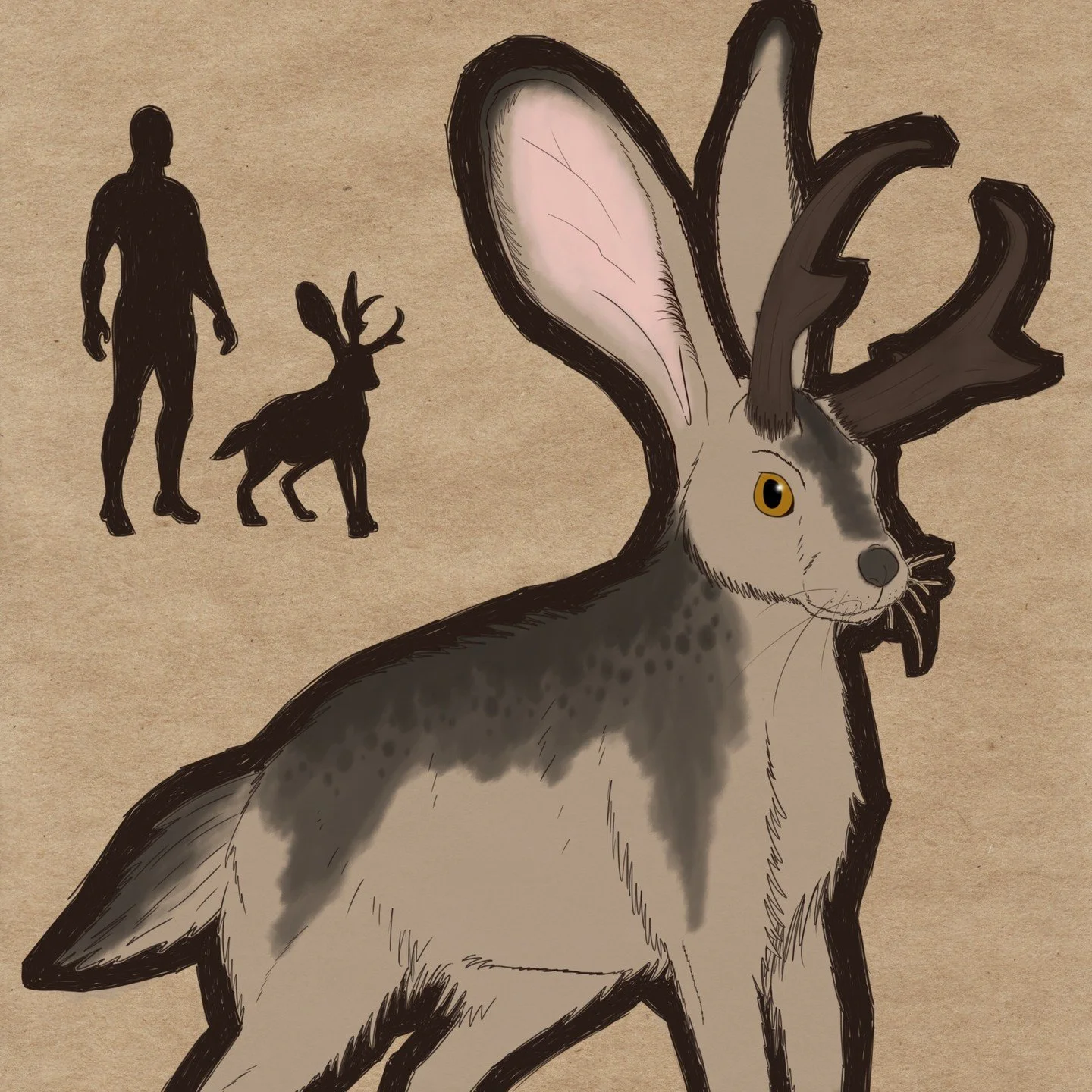 One other thing we forgot after releasing the last episode, this lovely jackalope! Check out the website for the full field notes.

#cryptid #cryptids #cryptozoology #cryptidart #cryptidcore #creature #creatureart #creaturedesign #monster #monstermon