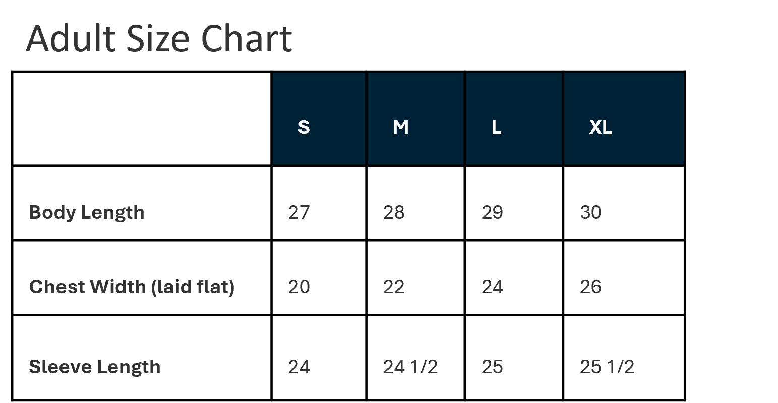 Lane seven sweatshirt size Chart adult.png (Copy)