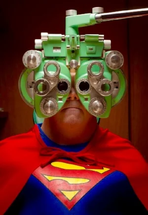 Even Superman needs to have his vision checked!