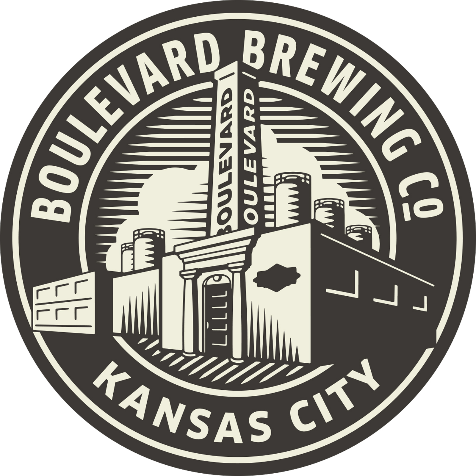 Brewery seal and crown design, pen and ink. 2018