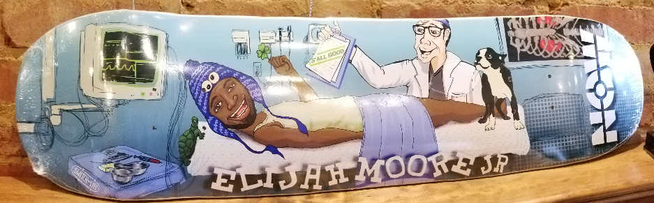 Elijah's latest pro-model skateboard