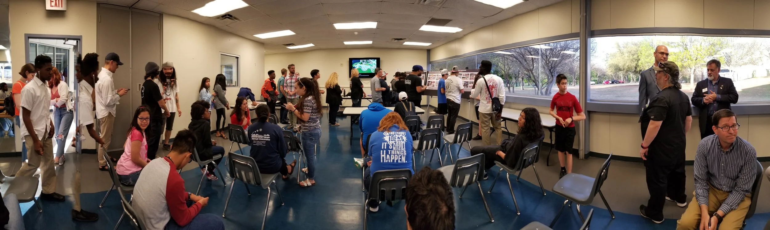 Over an hour in, the audience is still excited to give input to the project