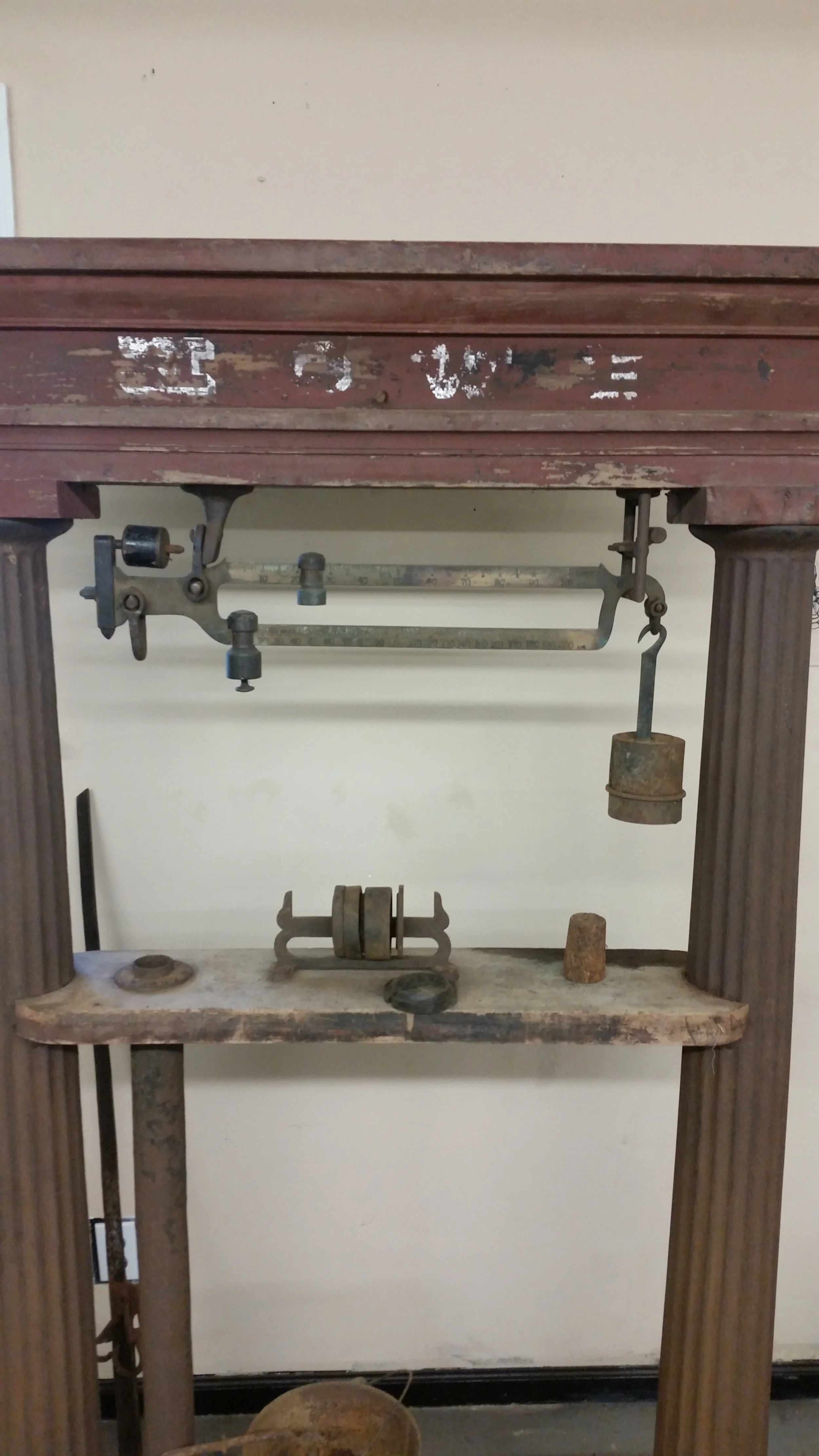 Disassembling the old Acworth Depot Freight Scale