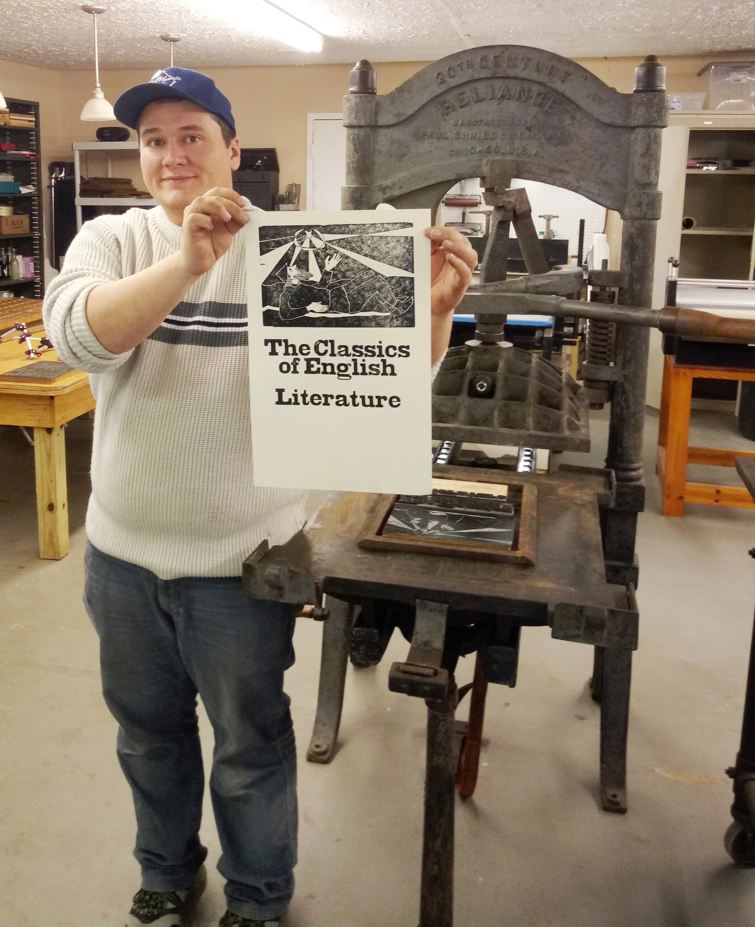 Hot off the Press, our first test print