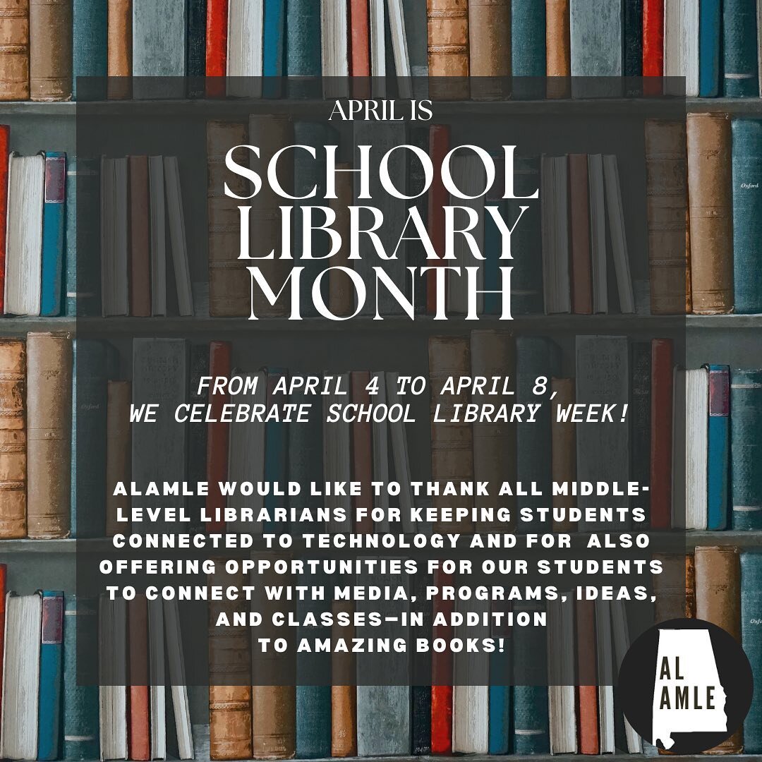 #ALAMLE would like to thank all middle-level librarians for keeping students connected to #technology and for also offering many opportunities for our #students to connect with #media, #programs, #ideas, and classes &mdash; in addition to amazing #bo