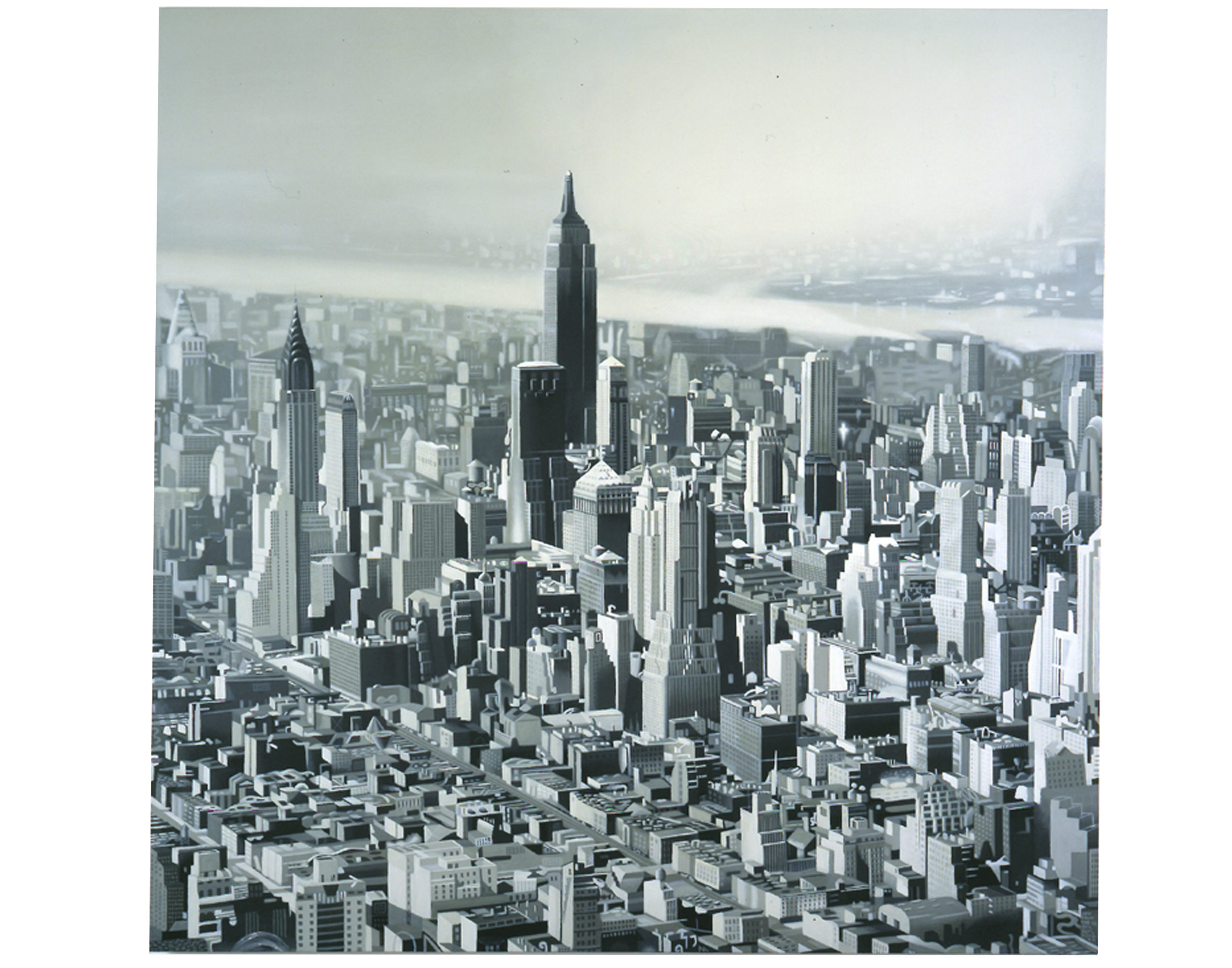 2002  City from the Sky  84 x 84