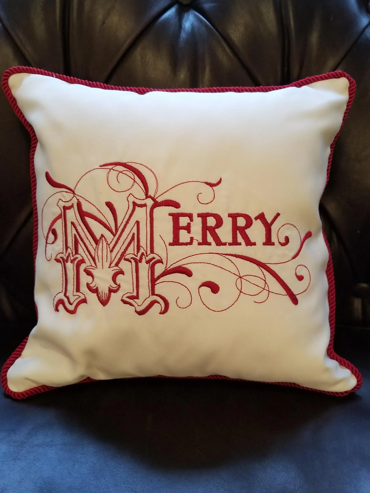 "Merry" Christmas Pillow