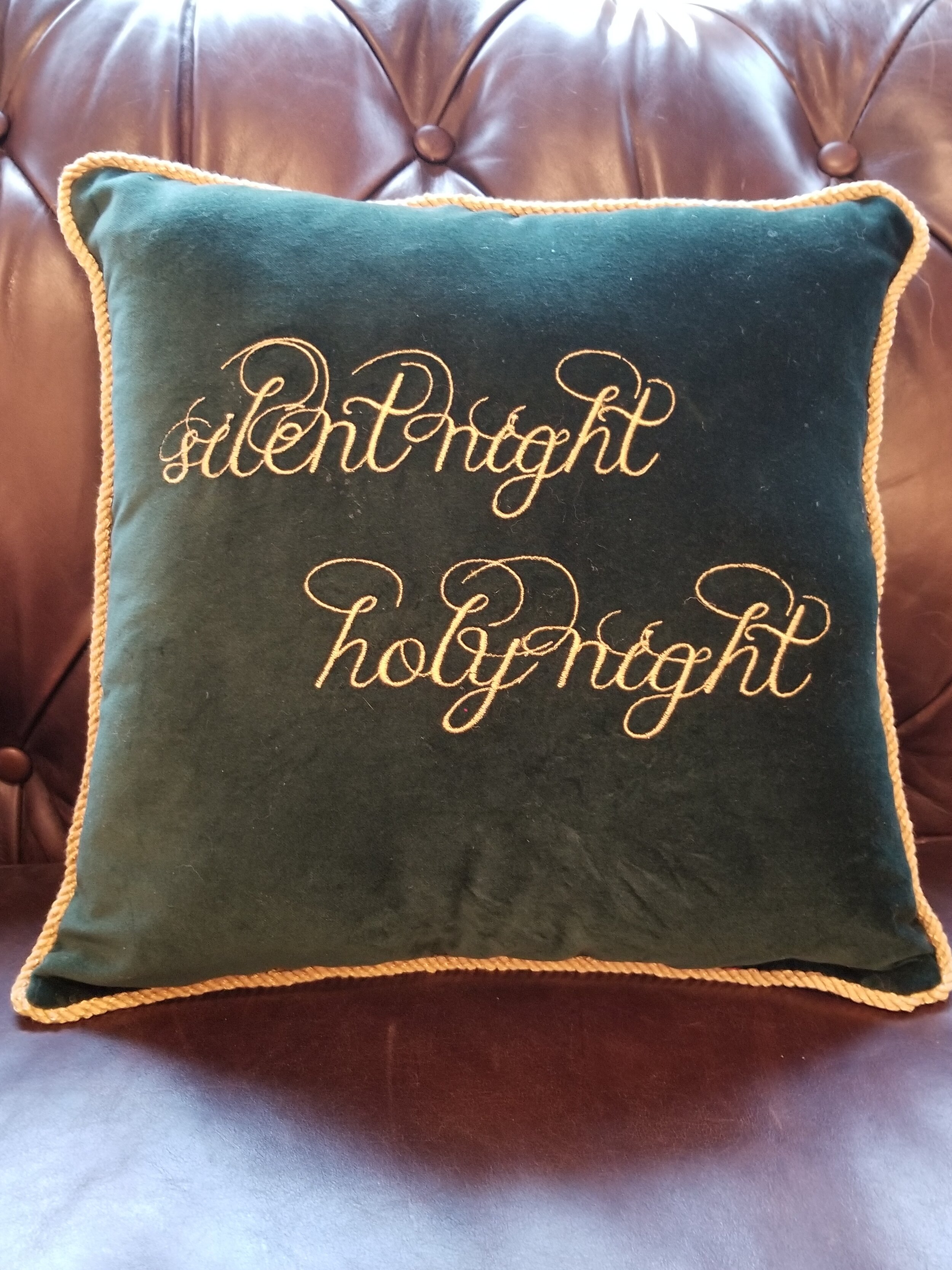 Silent Night Pillow