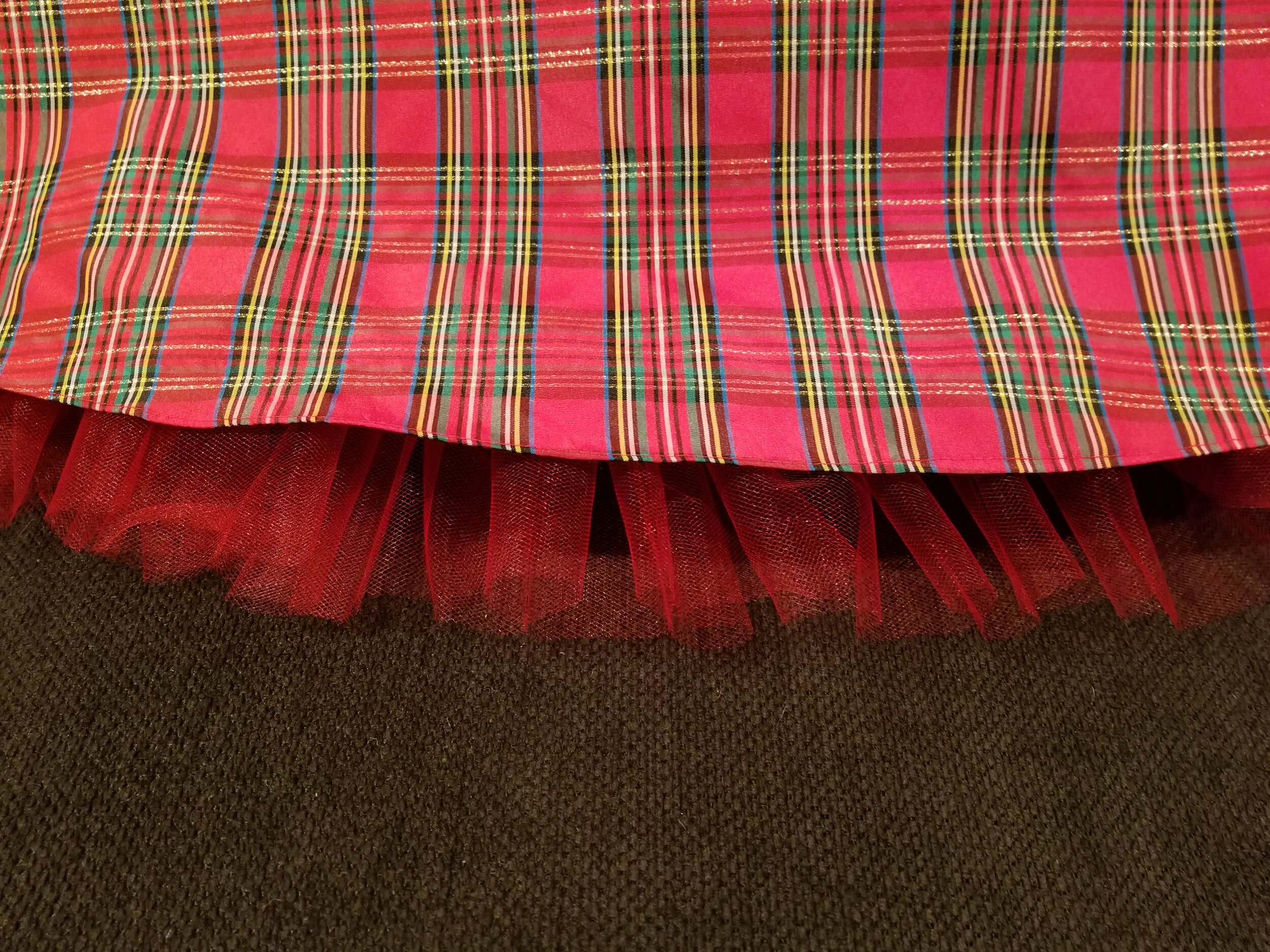 Plaid Xmas Tree Skirt