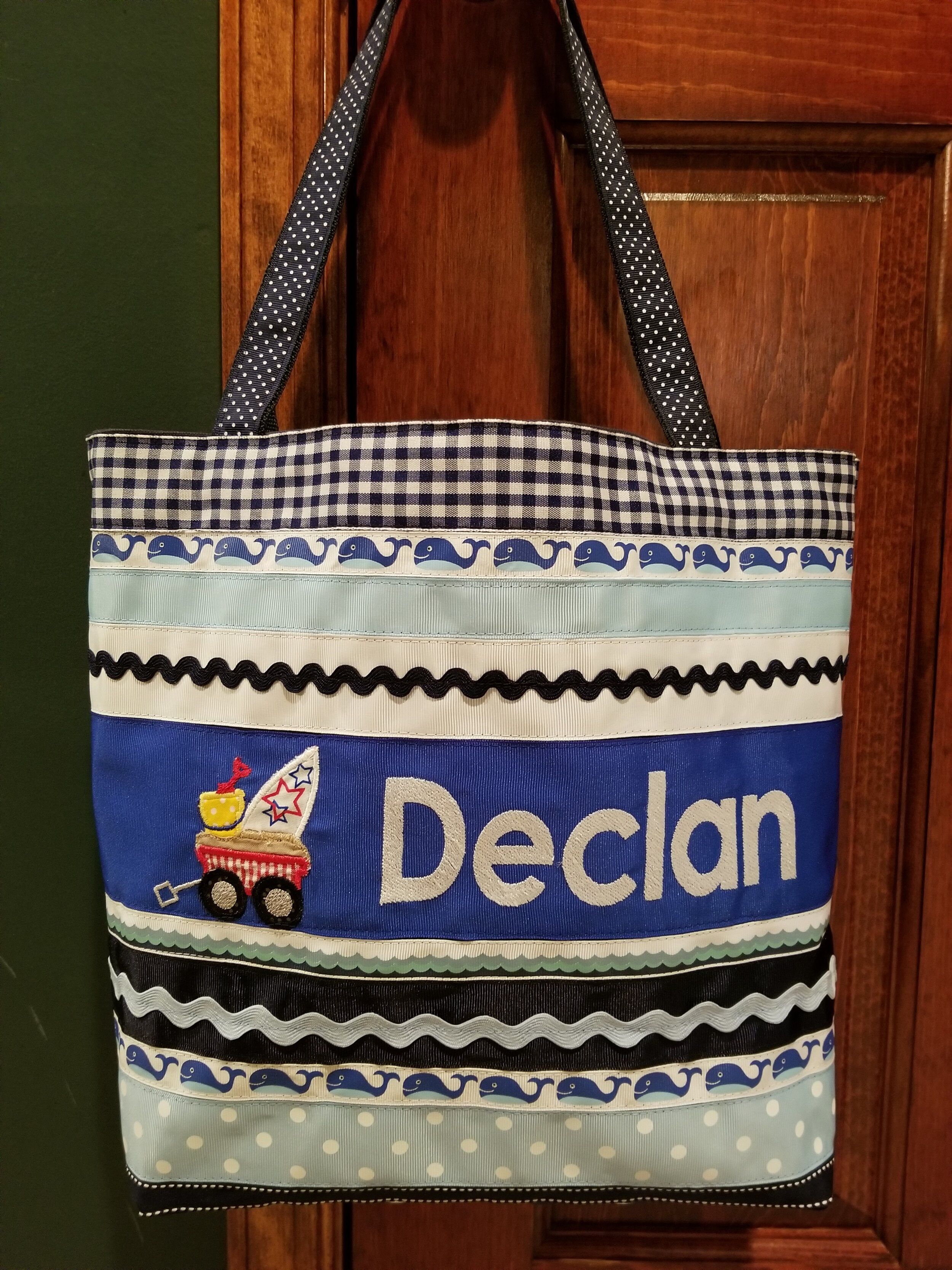 Beach Themed baby tote bag