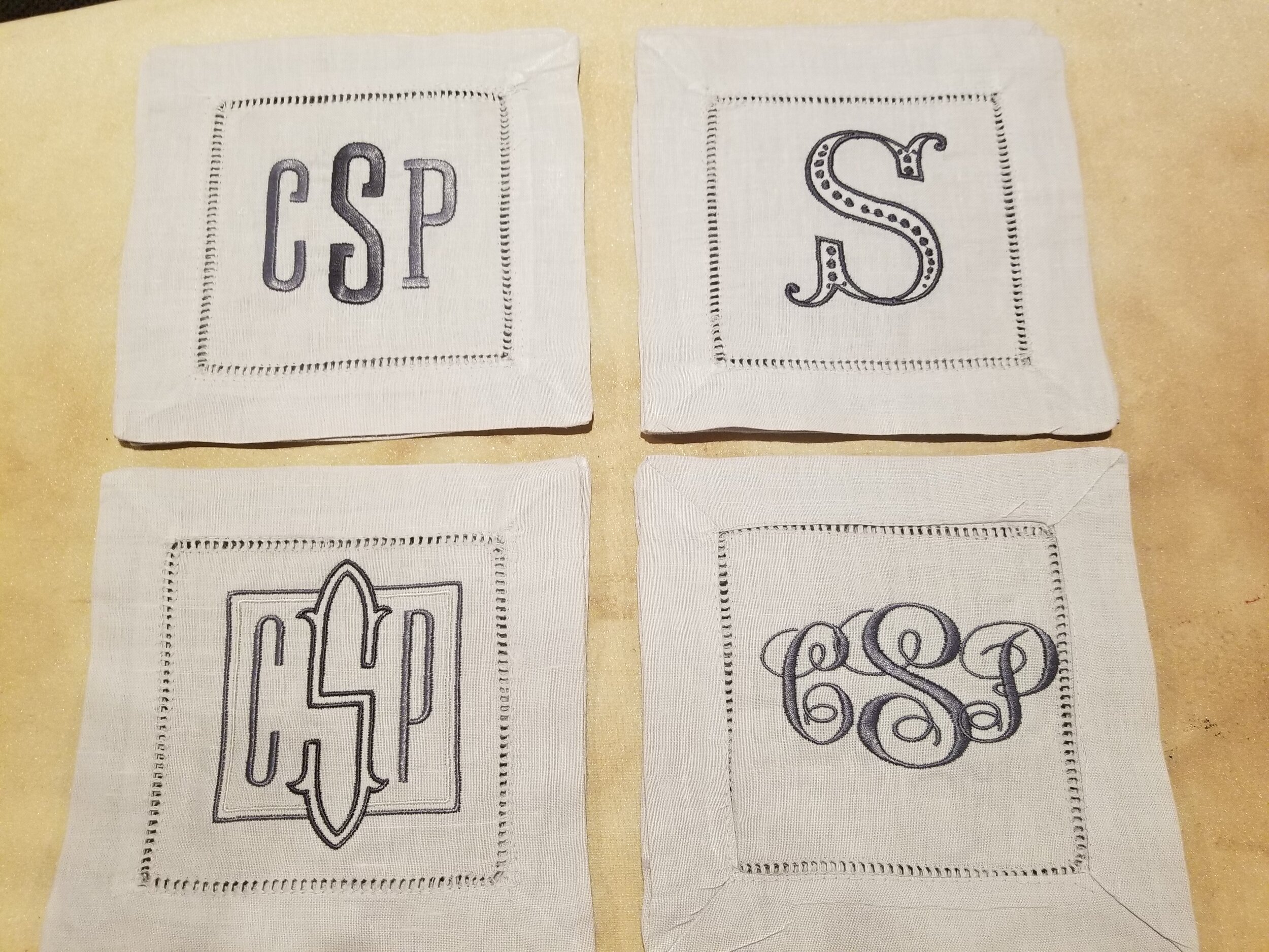 Monogrammed Napkins