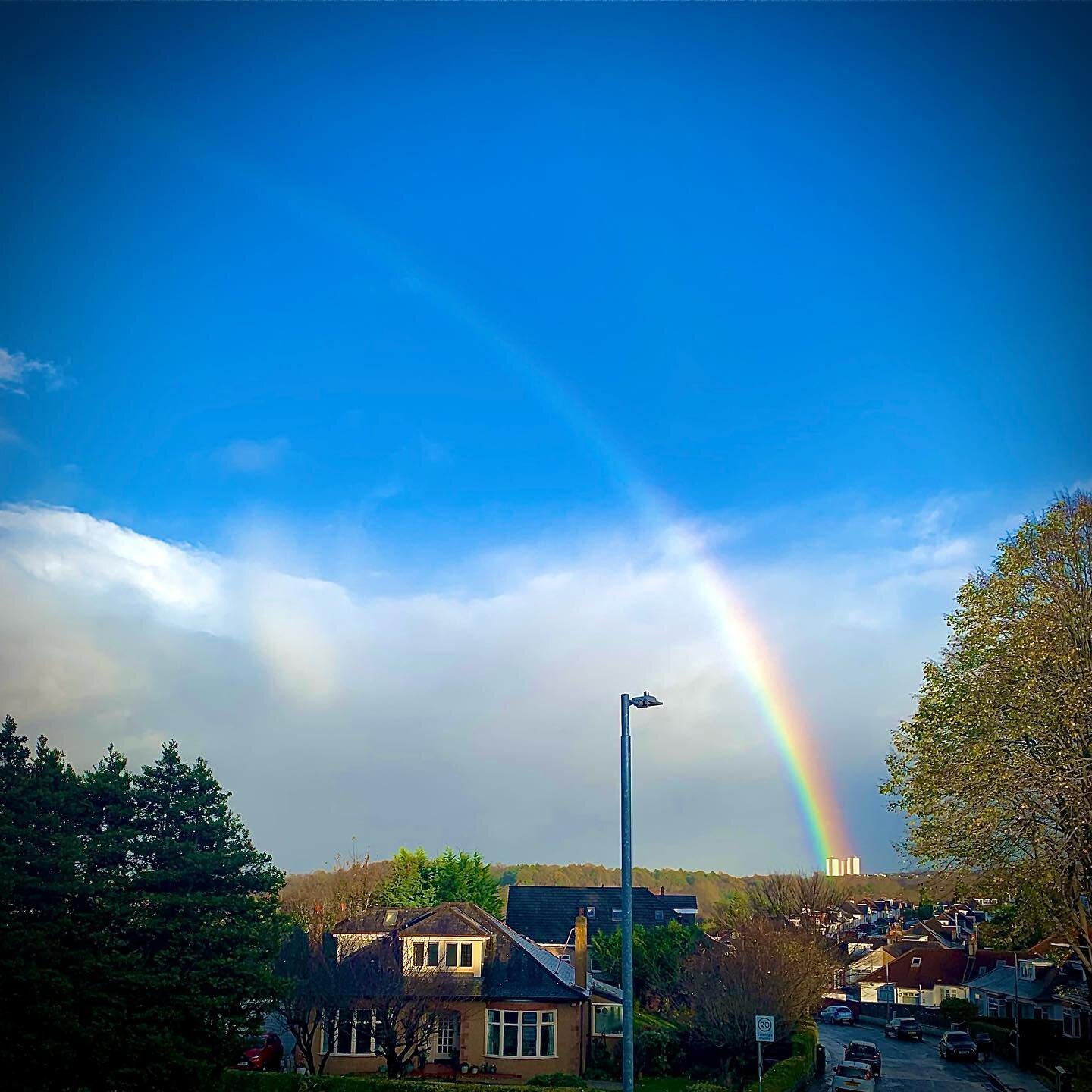 Todays rainbow: Castlemilk at the End of the Rainbow