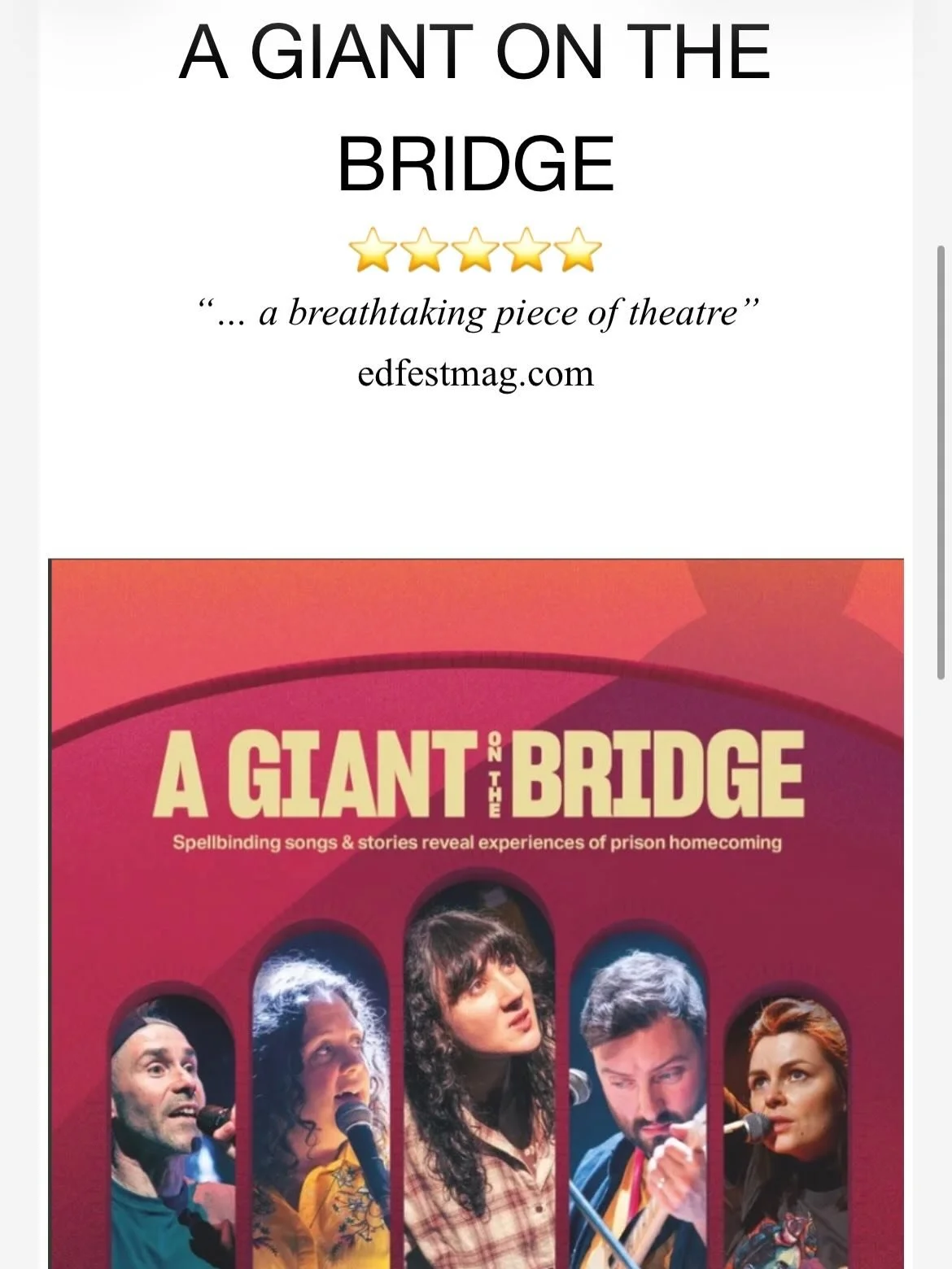 A Giant on the Bridge tour starts now. Come and see it. Tour dates and ticket links in bio.

Stay Odd
x