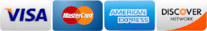 WE ACCEPT ALL MAJOR CREDIT CARDS