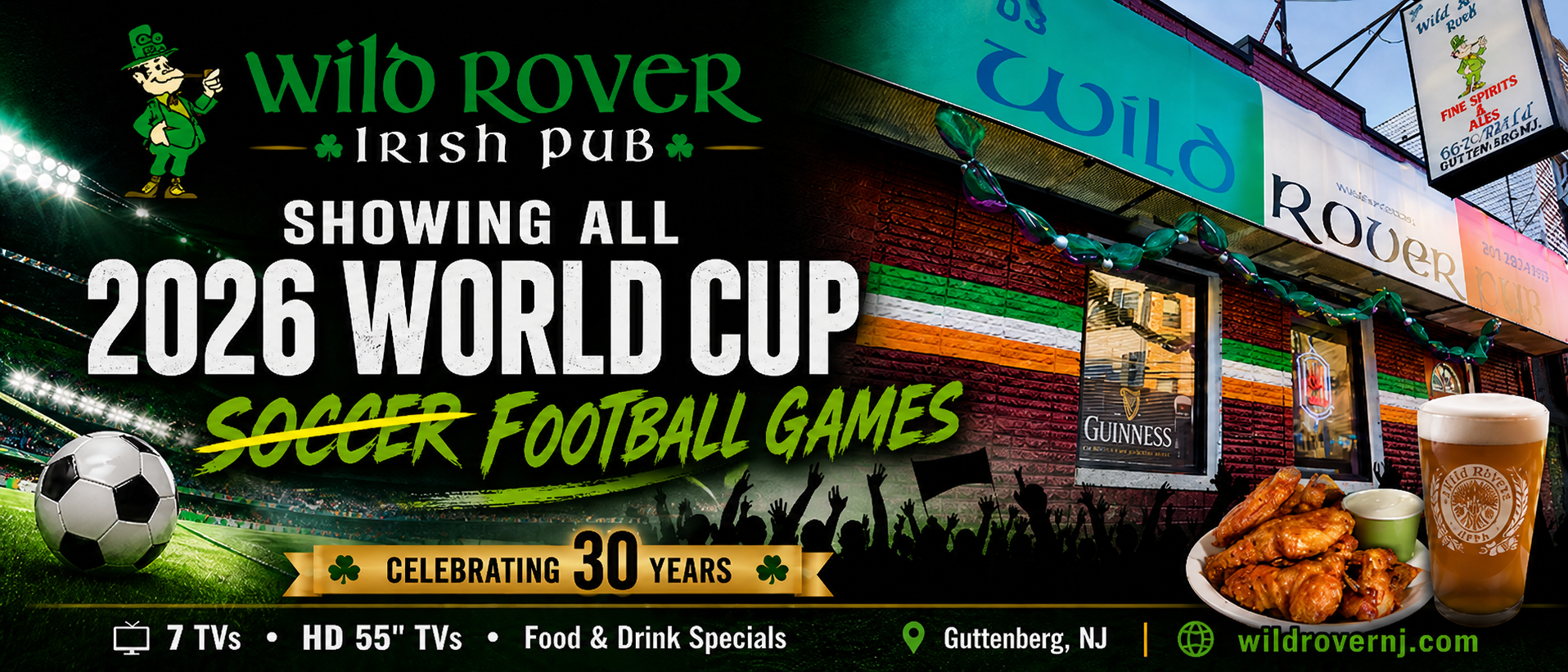Wild Rover World Cup Banner