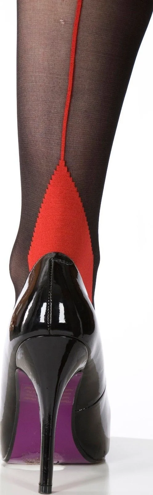 Back Seam Cuban Heel Tights 