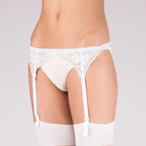 Silky Sexy Narrow Lace 4 Strap Suspender Belt.jpg